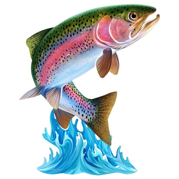 Next Innovations Jumping Trout Wall Art 101210119